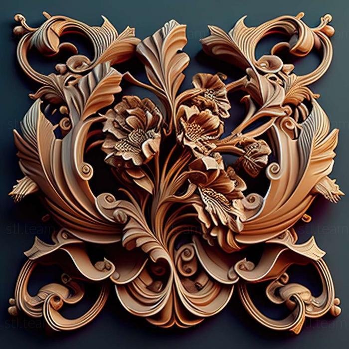 3D model rococo (STL)